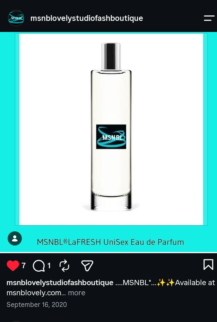 MSNBL ®️ Unisex LaFRESH Eau de parfum