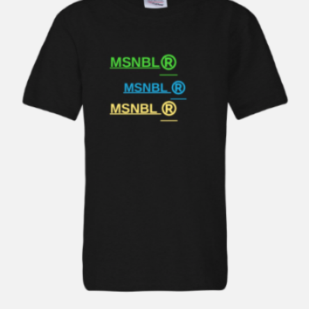MSNBL ®️ 3 print logo T-shirt